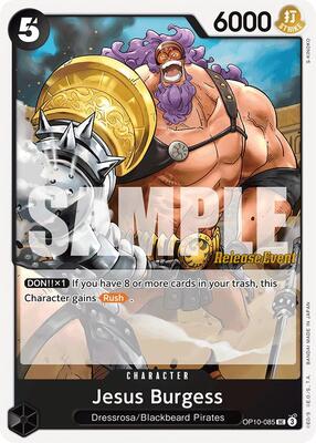 Jesus Burgess card from Royal Blood Release Event Cards