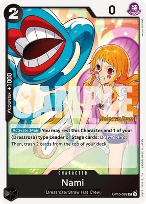 Nami (088) card from Royal Blood Release Event Cards