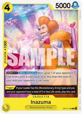 Inazuma card from Royal Blood Release Event Cards