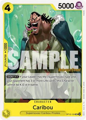 Caribou card from Royal Blood Release Event Cards