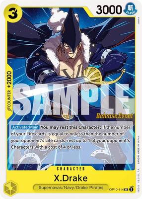 X.Drake card from Royal Blood Release Event Cards