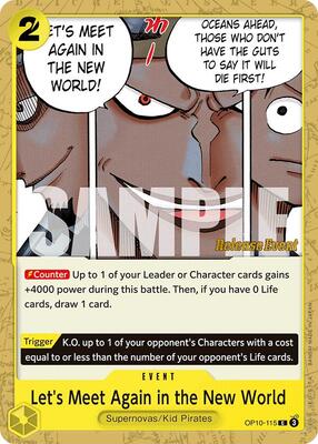 Let's Meet Again in the New World card from Royal Blood Release Event Cards