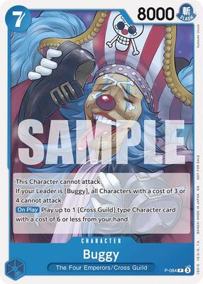 Buggy (OP10 Release Event) card from One Piece Promotion Cards