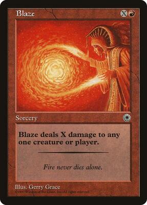 Blaze (Flavor Text) card from Portal