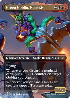 Green Goblin, Nemesis (Borderless) card from Marvel's Spider-Man: Eternal-Legal