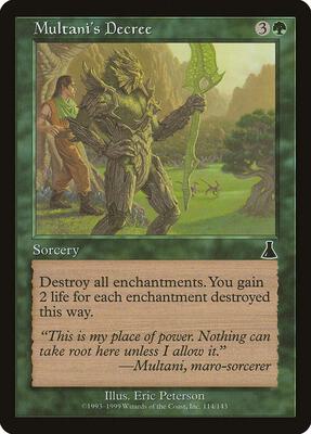 Multani's Decree card from Urza's Destiny