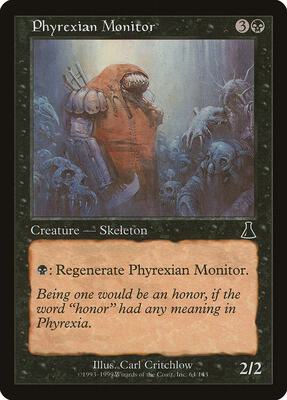 Phyrexian Monitor card from Urza's Destiny