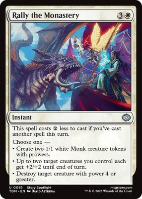 Rally the Monastery card from Tarkir: Dragonstorm