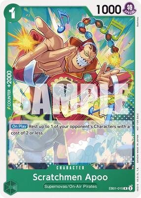 Scratchmen Apoo (Tournament Pack 2025 Vol. 2) card from One Piece Promotion Cards