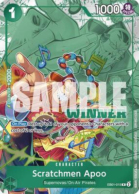 Scratchmen Apoo (Winner Pack 2025 Vol. 2) card from One Piece Promotion Cards