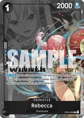 Rebecca (Winner Pack 2025 Vol. 2) card from One Piece Promotion Cards