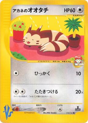 Whitney's Furret card from Pokemon VS