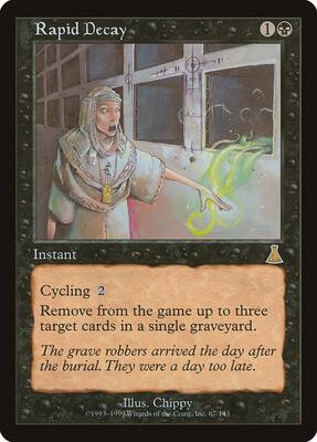 Rapid Decay card from Urza's Destiny