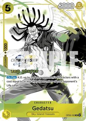 Gedatsu (Championship 2024 Top Player Pack Vol. 2) card from One Piece Promotion Cards