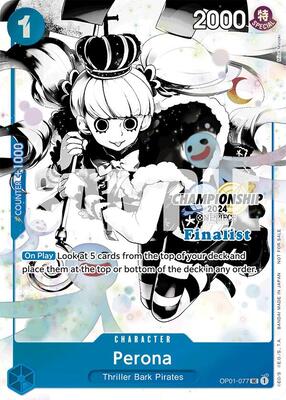 Perona (Championship 2024 Finalist Card Set Vol. 2) card from One Piece Promotion Cards