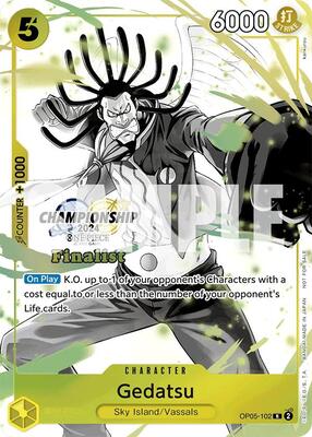 Gedatsu (Championship 2024 Finalist Card Set Vol. 2) card from One Piece Promotion Cards