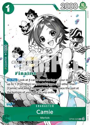 Camie (Championship 2024 Finalist Card Set Vol. 2) card from One Piece Promotion Cards