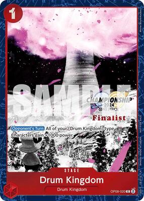 Drum Kingdom (Championship 2024 Finalist Card Set Vol. 2) card from One Piece Promotion Cards