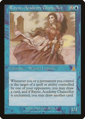 Rayne, Academy Chancellor card from Urza's Destiny