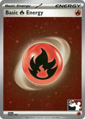 Basic Fire Energy - 002 (Cosmos Holo) card from Prize Pack Series Cards