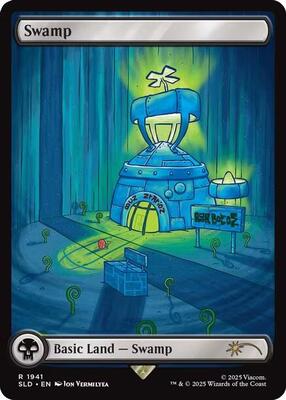 Swamp (1941) card from Secret Lair Drop Series