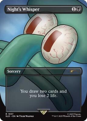 Night's Whisper (1937) card from Secret Lair Drop Series