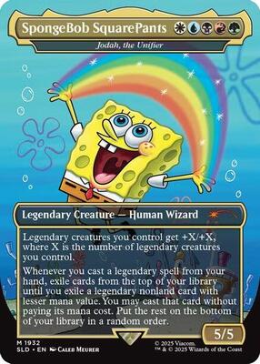 SpongeBob SquarePants - Jodah, the Unifier card from Secret Lair Drop Series