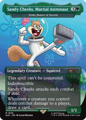 Sandy Cheeks, Martial Astronaut - Toski, Bearer of Secrets card from Secret Lair Drop Series