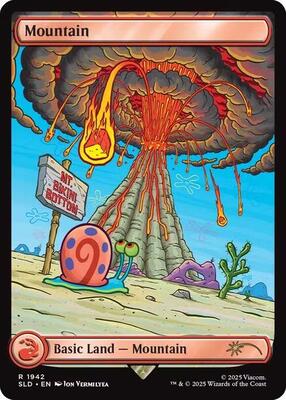 Mountain (1942) card from Secret Lair Drop Series
