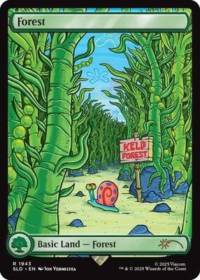 Forest (1943) card from Secret Lair Drop Series