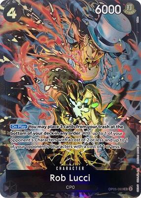 Rob Lucci (Illustration Box EX) card from One Piece Promotion Cards