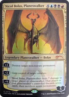 Nicol Bolas, Planeswalker card from Unique and Miscellaneous Promos