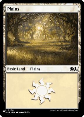 Plains (0268) (WOE) card from The List Reprints