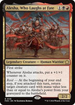 Alesha, Who Laughs at Fate card from Promo Pack: Aetherdrift