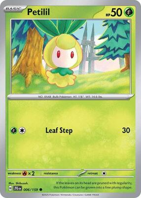 Petilil card from SV09: Journey Together