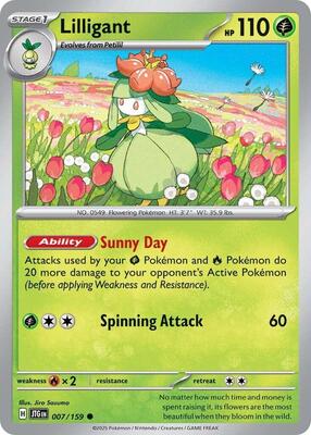 Lilligant card from SV09: Journey Together