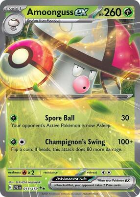 Amoonguss ex card from SV09: Journey Together