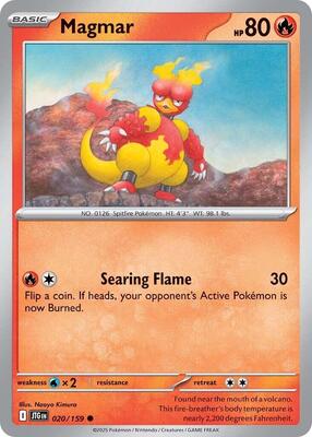 Magmar card from SV09: Journey Together