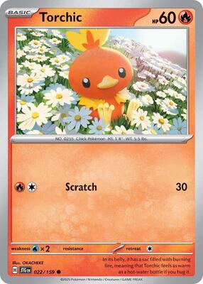 Torchic card from SV09: Journey Together