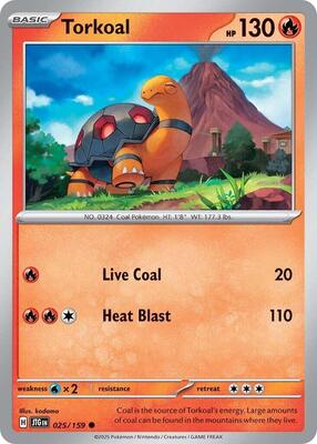 Torkoal card from SV09: Journey Together