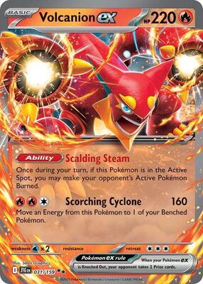 Volcanion ex - 031/159 card from SV09: Journey Together