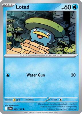 Lotad card from SV09: Journey Together