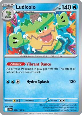Ludicolo card from SV09: Journey Together