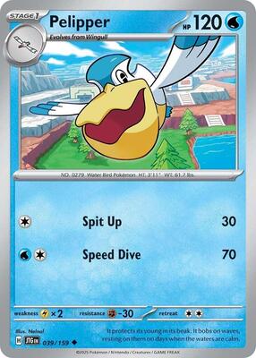 Pelipper card from SV09: Journey Together