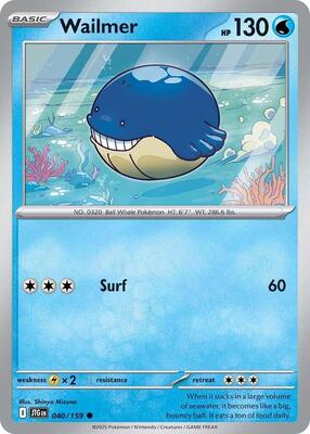 Wailmer card from SV09: Journey Together