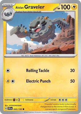 Alolan Graveler card from SV09: Journey Together