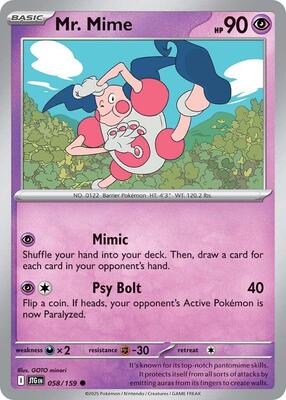 Mr. Mime card from SV09: Journey Together