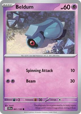 Beldum card from SV09: Journey Together