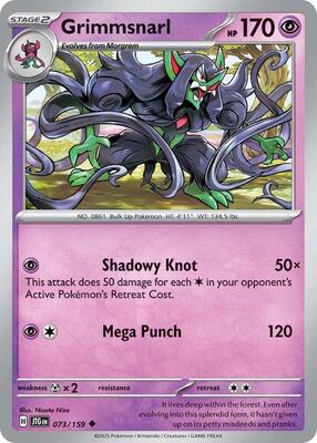 Grimmsnarl card from SV09: Journey Together