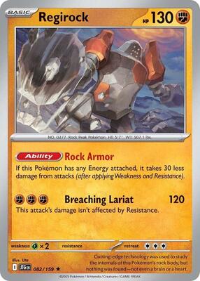 Regirock card from SV09: Journey Together